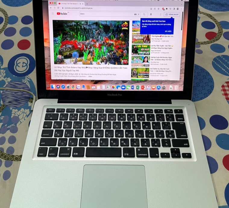 MACBOOK PRO i5/ RAM 6GB/ HDD 500GB, PHÍM LED, NGOẠI HÌNH ĐẸP KENG