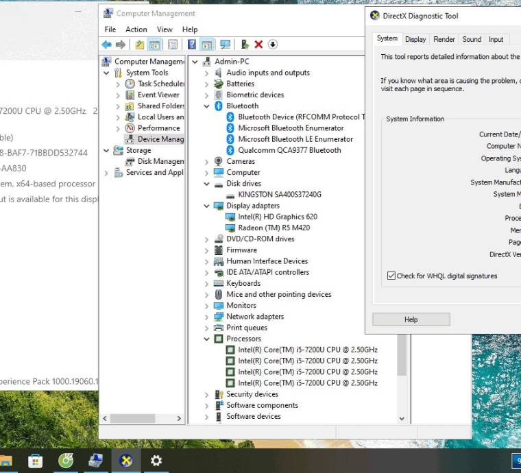 DELL 3568 i5-7200U | RAM 8G | SSD 240G | 15.6 INCH | PIN TỐT 