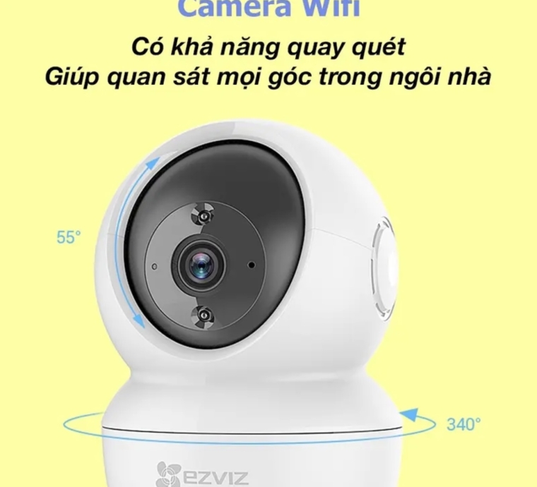 Camera EZVIZ CS-C6N trong nhà, xoay 360 độ