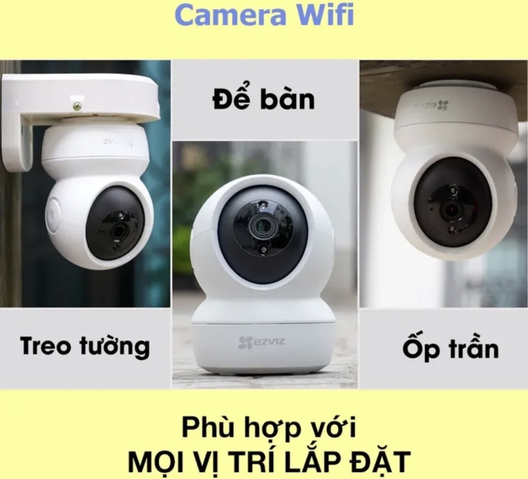 Camera EZVIZ CS-C6N trong nhà, xoay 360 độ