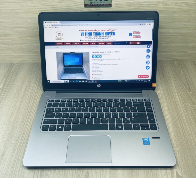 Laptop HP Folio 1040 G2 Ultrabook i5 5300U (vỏ nhôm, Phím Led-LikeNew)