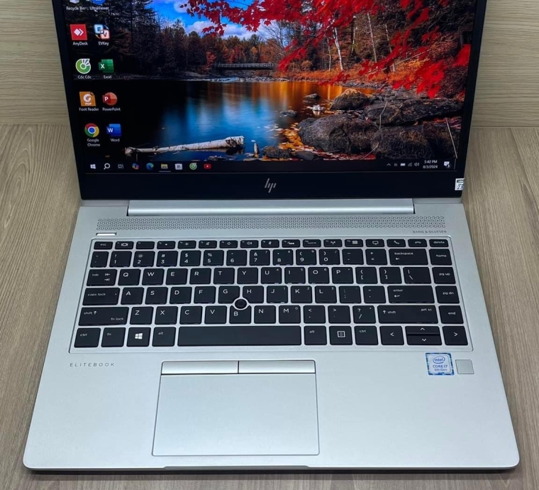 HP Elitebook 840 G5 | Core i7-8650U | RAM 8G | SSD NVME 256G | 14 inch Full HD - Màu Bạc Vỏ Nhôm - MỞ KHOÁ KHUÔN MẶT